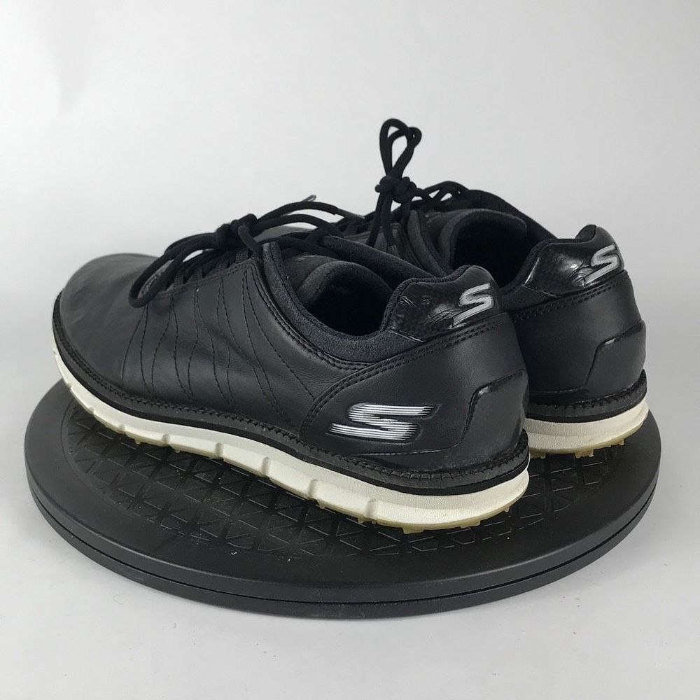 Skechers Go Golf Elite Black Leather Spikeless Golf Shoes 53530 Men’s Size 8 - Picture 7 of 12